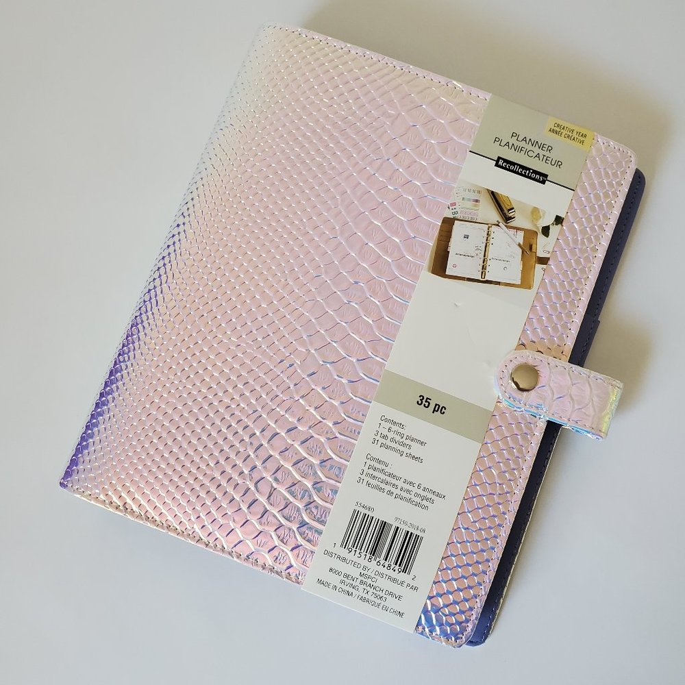 Iridescent Snakeskin Planner